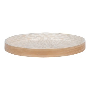 Tava decorativa, Bej, 40x40x3.5 cm - Img 4