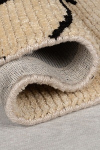Traversa Theo Circular Knit Crem 80x300 cm, Flair Rugs - Img 4