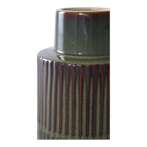 Vaza decorativa, Verde, 16x16x30 cm