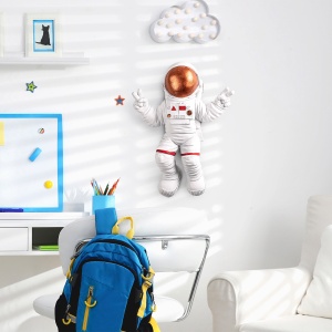 Accesoriu decorativ de perete Yak-001 Astronaut Caramiziu 35x47x10 cm - Img 4
