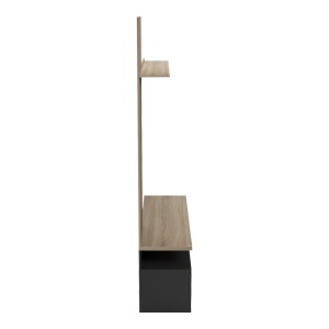 Ansamblu comoda TV Perlento Negru 140x41x219.5 cm - Img 6