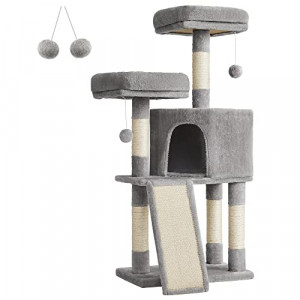Ansamblu pisici, Feandrea, Gri, 50x35x115 cm - Img 2