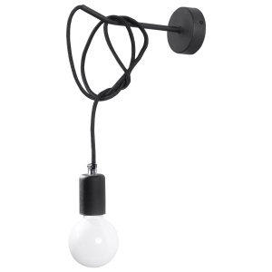 Aplica perete Edison Negru 8x23x100 cm