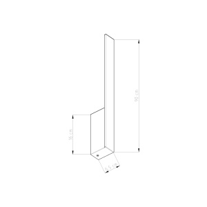 Aplica perete LED Lahti 90 Olive 4000K 4x6.5x90 cm - Img 7