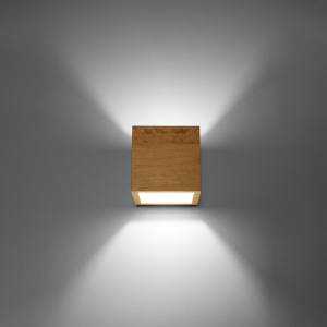 Aplica Quad din lemn, Natural 10x12x10 cm - Img 3