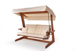 Balansoar cu 3 locuri Sia 2400 Bej 236x190x175 cm - Img 19