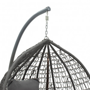 Balansoar de Gradina Zafer Antracit 106x103x200 cm - Img 5