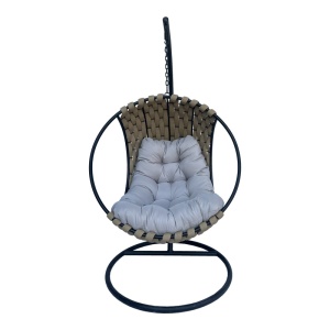Balansoar Makito, Pako World, Negru, PVC, Bej-Gri, 100x105x195 cm
