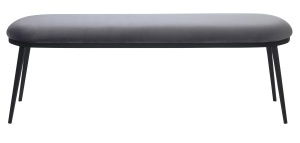 Banca fara spatar GAIN, Gri, 36x48x140 cm - Img 2