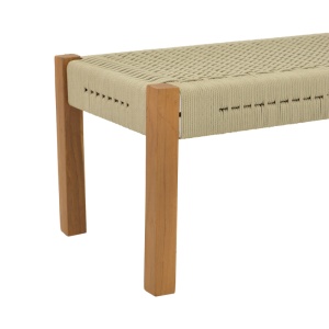 Bancuta de gradina Uma Boho Pako World Natural 120x45x40 cm - Img 6