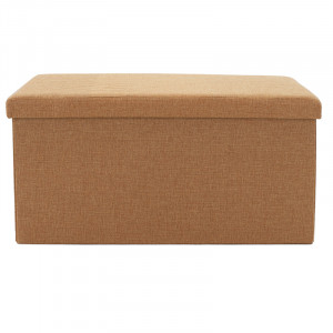 Bancuta hol cufar cu spatiu de depozitare Greatness material bej 76x38x38cm - Img 2