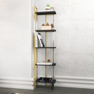 Biblioteca Alice - Negru, Gold - Img 2