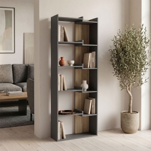 Biblioteca, Corpus, Antracit, 22x62x162 cm