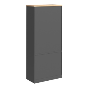 Biblioteca Fesialo, Antracit, 80x40x180 cm - Img 6