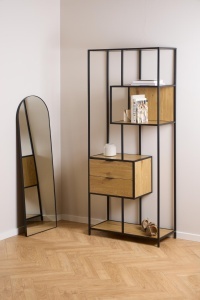 Biblioteca Seaford, Natural, 185x77x35 cm - Img 3