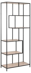 Biblioteca Seaford V3, Natural, 185x77x35 cm - Img 3