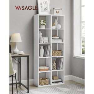 Biblioteca Vasagle Alb 65.5x30x161.5 cm - Img 2