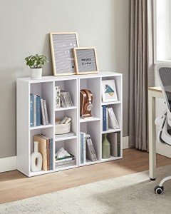 Biblioteca, Vasagle, Alb, 80x50x24 cm - Img 4