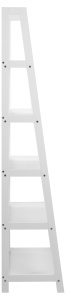 Biblioteca Wally, Alb, 180x63x40 cm - Img 5