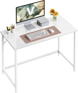 Birou Alb Vasagle 101x50x75.5 cm