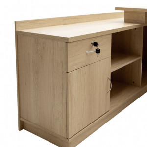 Birou Amazon Right Sonoma 180x160x76 cm - Img 5
