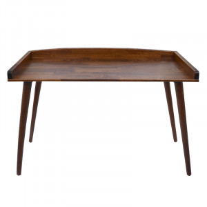 Birou Brady lemn de pin natural nuc 119x59x75cm - Img 2