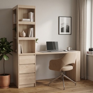 Birou Cliner, Sonoma, 140x50x180 cm