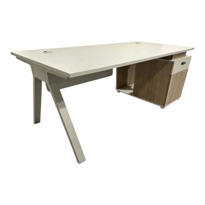Birou Spark, Bej/Stejar, 120x60x75 cm - Img 2