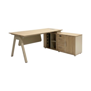 Birou Stark, Bej, 160x80x75 cm - Img 2