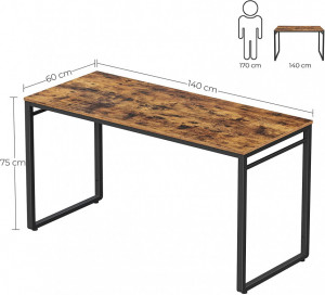 Birou Vasagle, 140x60x75cm - Img 5