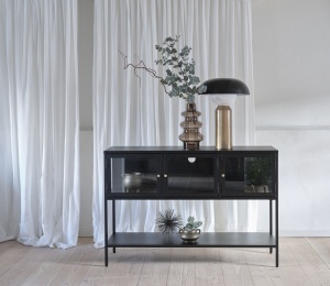 Bufet CARMEL, Negru, 40x88x132 cm - Img 4