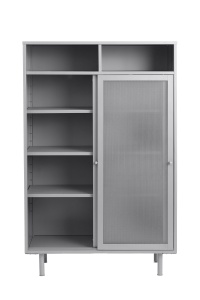 Cabinet VEEP, Gri, 40x140x90 cm