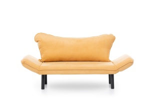 Canapea 2 locuri Chatto Mustar 140x70x65 cm - Img 7
