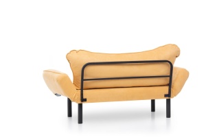 Canapea 2 locuri Chatto Mustar 140x70x65 cm - Img 11