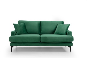Canapea 2 locuri Papira Verde 175x90x88 cm - Img 3