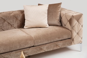 Canapea 4 locuri Como Crem 344x90x72 cm - Img 3