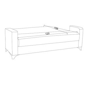 Canapea cu 2 locuri cu spatiu de depozitare Vox 2 Pako World Gri deschis 154x82x83 cm - Img 8