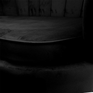 Canapea Daimon 2 Locuri Negru 134x70x77 cm - Img 6