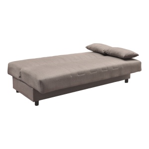 Canapea extensibila cu spatiu de depozitare Romina, Maro, 180x75x85 cm - Img 3