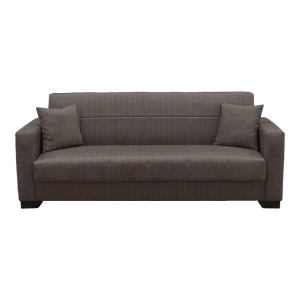 Canapea extensibila cu spatiu de depozitare Vox, Maro, 180x75x85 cm - Img 5