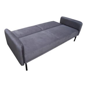 Canapea extensibila Veluto, Antracit, 85x197x83 cm - Img 3