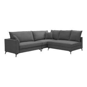 Canapea reversibila Almy, Antracit, 271x219x91 cm - Img 2