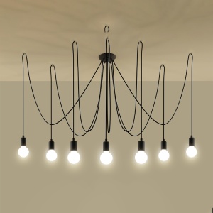 Candelabru 7 Edison Negru 300x300x150 cm - Img 3