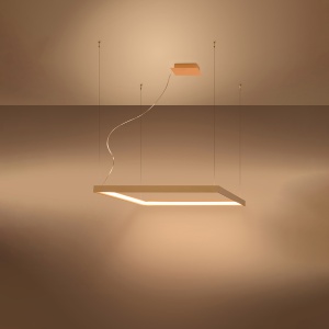 Candelabru LED Nelya Auriu 3000K 80x80x150 cm - Img 3