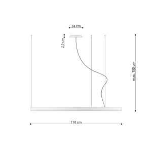 Candelabru LED Rio 110 Rosu 3000K 110x110x150 cm - Img 8