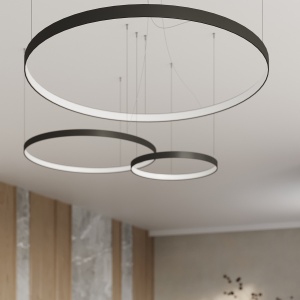 Candelabru LED Rio Negru 3000K 55x55x150 cm - Img 12