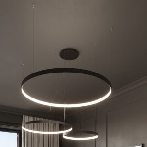 Candelabru LED Rio Negru 4000K 55x55x150 cm - Img 17