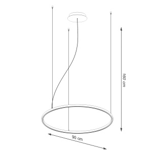 Candelabru LED Risa Negru 3000K 90x90x160 cm - Img 8