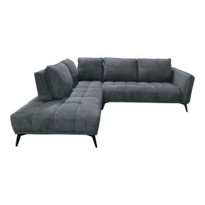 Coltar dreapta Belanza, Gri inchis, 213x265x90 cm - Img 3