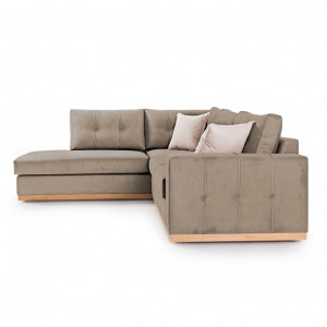 Coltar Dreapta Boston Mocha - Crem - Natural 280x225x95 cm - Img 4